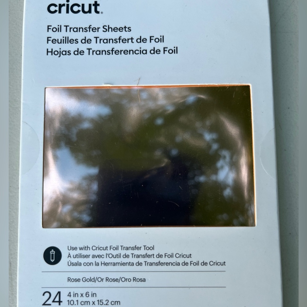 Cricut Metallic Rose Gold Foil Sheets